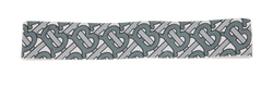 Burberry Summer TB Mono Headband, Viscose, Grey, 56-61cm, 3*